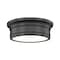 Z-Lite Bentley Matte Black 1 Light Flush Mount 7702F12-MB-LED - alternate 1