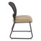 Office Star Products ProGrid Titanium & Black Visitors Chair, Sled Base, Dillon Brown 86725R-R104 - alternate 4