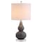 Jonathan Y Anya 20.5" Mini Glass LED Table Lamp, Gray JYL1028A - alternate 1