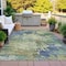 Homeroots 8' X 10' Purple Olive Green And Taupe Abstract Washable Indoor Outdoor Area Rug 630744 - alternate 8