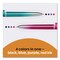 Bic Four-Color Smooth Multi-Color Ballpoint Pen, Retractable, Medium 1mm, Black/Blue/Purple/Red Ink, 2PK MMSGP2-AST - alternate 5