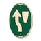 Signmission Traffic Sign Keep Left Symbol, 12 Inch X 18 Inch Architectural Oval, Heavy Gauge Aluminum A-OV-G-1218-22790 - alternate 1