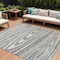 Homeroots 10' X 14' Gray Ivory And Beige Faux Bois Washable Indoor Outdoor Area Rug 614484 - alternate 1