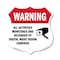 Signmission Video Surveillance Shield Label Set Warn, 12 Inch X 12 Inch, Plastic Sign SHI-P-12-467 - alternate 1