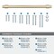 Amerock Destine 12 inch 305mm Center-to-Center Golden Champagne Appliance Pull BP54035BBZ - alternate 3