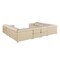 Homeroots Beige Italian Leather Power Reclining U Shaped Eight Piece Corner Sectional With Console 634683 - alternate 17