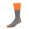 Railroad Sock Mens Boot Socks, 40% Wool, 40% Polypropylene, 12% Acrylic, 8% Nylon, Grey/Orange, 6-12 M, 1 PR 2864 - alternate 2