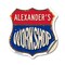 Signmission Alexander's Workshop, 18 Inch X 18 Inch, Vinyl Decal SHI-D-18-489-ALEXANDER - alternate 1