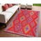 Homeroots 4' X 6' Red Geometric Indoor Outdoor Area Rug 555628 - alternate 1