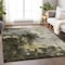 Homeroots 3' X 5' Brown Light Gray And Black Abstract Washable Indoor Outdoor Area Rug 603041 - alternate 9