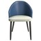 Leisuremod Paradiso Collection Modern Dining Seat in Blue with White Seat PC50BUW - alternate 8