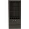 Homeroots 26in Dark Brown Laminate Bar Cabinet With Four Shelves 477750 - alternate 1