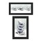 Homeroots Set Of Two Tea tower with Cups and Sauces Black Framed Print Kitchen Wall Art, 2PK 408190 - alternate 1