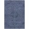 Homeroots 9' X 12' Navy Blue And Charcoal Floral Washable Indoor Outdoor Area Rug 604232 - alternate 9