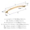 Amerock Arc 6-5/16 inch (160mm) Center-to-Center Champagne Bronze Cabinet Pull, 25PK 25VMP69158CZ - alternate 4