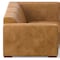 Homeroots 144in Sienna Leather Modular Wood Sofa 641867 - alternate 7
