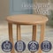 Alaterre Furniture Alaterre Orris Outdoor Side Table with Slatted Top Natural Patio Furniture Design 80-OUTD-ORRIS-SDTB - alternate 5