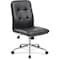 Boss B330 Millennial Modern Home Office Chair, Black Seat, 27" L 38-1/2" H, Armless, Vinyl Seat B330-BK - alternate 1