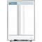 Quartet In/Out Board, Steel, 16 in, 11 in, Aluminum Frame, White/Gray, Gloss 33703 - alternate 1