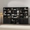Manhattan Comfort Rivington 40in Bookcase Cabinet in Black - Set of 3 3-BC006-BK - alternate 9