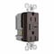 Legrand radiant USB Outlet, 15 A, 125 V, Type A, C USB, NEMA: NEMA 5-15R, Dark Bronze R26USBAC6DBCCV4 - alternate 1