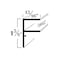 Brunner Aluminum "F" Channel 13/16" x 1-3/8" with .505" Reveal, 6063-T5 8 Feet Satin Anodized F500 S8 - alternate 2