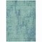 Homeroots 9' X 12' Teal Blue And Gray Geometric Washable Indoor Outdoor Area Rug 594591 - alternate 9