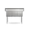Koolmore 51 in. Three Compartment Commercial Sink, Bowl Size 15x15x14, 18 Gauge Stainless-Steel KM-SC151514-N3 - alternate 9