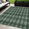 Homeroots 5' X 8' Olive Green And Charcoal Geometric Washable Indoor Outdoor Area Rug 577074 - alternate 1