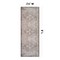 World Rug Gallery Beige Floral Medallion Washable Rug - Low Pile, Non-Slip 2 ft 6 in x 8 ft Runner WR174BEIGE26X8 - alternate 9