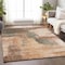 Homeroots 10' X 14' Terra Cotta Gray And Brown Abstract Washable Indoor Outdoor Area Rug 602992 - alternate 6
