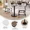 Flash Furniture 24" RND Tabletop, Seamless Surface Technology, White Faux Marble, 18" Round Black Table Height Base ST-RD24-WHMAR-TR18-GG - alternate 9