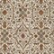 Homeroots 9' X 12' Ivory Brown And Red Floral Washable Indoor Outdoor Area Rug 604599 - alternate 9