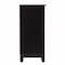 Homeroots 50in Black Solid Wood Two Drawer Sideboard 401675 - alternate 7