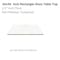Fab Glass And Mirror 20in. x 36in. Clear Rectangle Glass Table Top 3/8in. Thick Pencil Polish Tempered Touch Corn 20x36RECT10THPETE-T - alternate 1