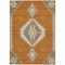 Homeroots 5' X 8' Copper Brown And Ivory Oriental Washable Indoor Outdoor Area Rug 598395 - alternate 9
