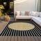 Homeroots 8' X 10' Black And Beige Striped Washable Indoor Outdoor Area Rug 597148 - alternate 9