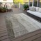 Homeroots 9' X 12' Taupe Brown And Ivory Ombre Washable Indoor Outdoor Area Rug 581838 - alternate 8