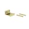 Quiet Glide 8.06 ft. Walnut Sunburst Wheel Brushed Satin Brass Rolling Ladder, 12 ft. Rail QG.210-8WA-12-H.06B - alternate 8