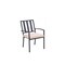 Homeroots Set of Two Dark Gray Aluminum Outdoor Stacking Dining Chairs with Beige Cushion, 2PK 489552 - alternate 10