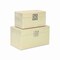 Homeroots Set of Two Gold And White Wood And Shagreen Box With Lid, 2PK 489359 - alternate 9
