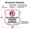 Signmission Concealed Carry Shield Sign No Concealed, 18 Inch X 18 Inch, Plastic Sign SHI-P-18-372 - alternate 6