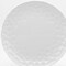 Homeroots White Six Piece Round Pebbled Porcelain Service For Six Salad Plate Set 483508 - alternate 6