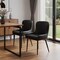 Homeroots Set of Two Black Faux Leather and Wood Dining Side Chairs, 2PK 716267 - alternate 7