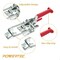 Powertec Toggle Clamp, 2000 lbs Cap., 40341 Adjustable U Bolt Latch, Antislip Hand Grip, 28PK 20340-Case14N - alternate 6