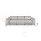 Homeroots 107" Light Gray Top Grain Leather Reclining USB Sofa 643715 - alternate 7