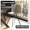 Leisuremod Markley Modern Leather Dining Chair With Metal Legs in Taupe MC18TP - alternate 10