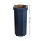 Happimess Fleur 25-Gallon Disposable Corrugated Cardboard Event Trash Can and Recycling Bin, Denim Blue, 2PK HPM1300H-SET2 - alternate 9