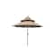 Living Accents Pagoda 9 ft. Tiltable Taupe Patio Umbrella YQ106BK-TP - alternate 1
