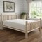 Homeroots Natural Unfinished Low Post Cedar Log Queen Bed 370304 - alternate 6